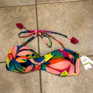 Trina Turk RAINFOREST TWIST BANDEAU Bikini top